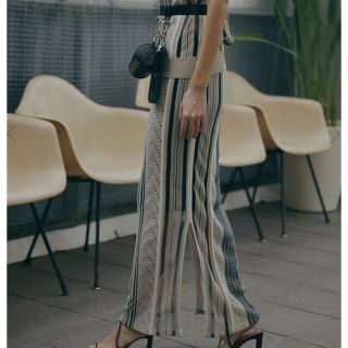 Ameri VINTAGE - アメリヴィンテージ MEDI SHEER RANDOM STRIPE SKIRT ...