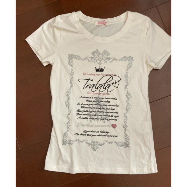 TRALALA(トゥララ)のTralala 白Tシャツ キッズ/ベビー/マタニティのキッズ服女の子用(90cm~)(Tシャツ/カットソー)の商品写真