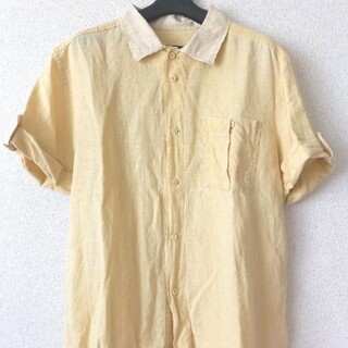 ディーゼル(DIESEL)の☆DIESEL　ディーゼル　シャツ　黄色　Mサイズ　美品(シャツ)