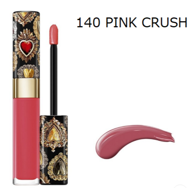 DOLCE&GABBANA(ドルチェアンドガッバーナ)のドルチェ&ガッパーナ　シャイニッシモ　リップラッカー140　PINK　CRUSH コスメ/美容のベースメイク/化粧品(リップグロス)の商品写真