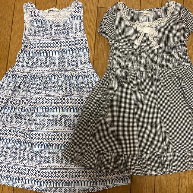 H&M(エイチアンドエム)のワンピース　２点　　 キッズ/ベビー/マタニティのキッズ服女の子用(90cm~)(ワンピース)の商品写真