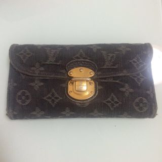 ルイヴィトン(LOUIS VUITTON)の☆ルイヴィトン デニム 長財 黒(財布)