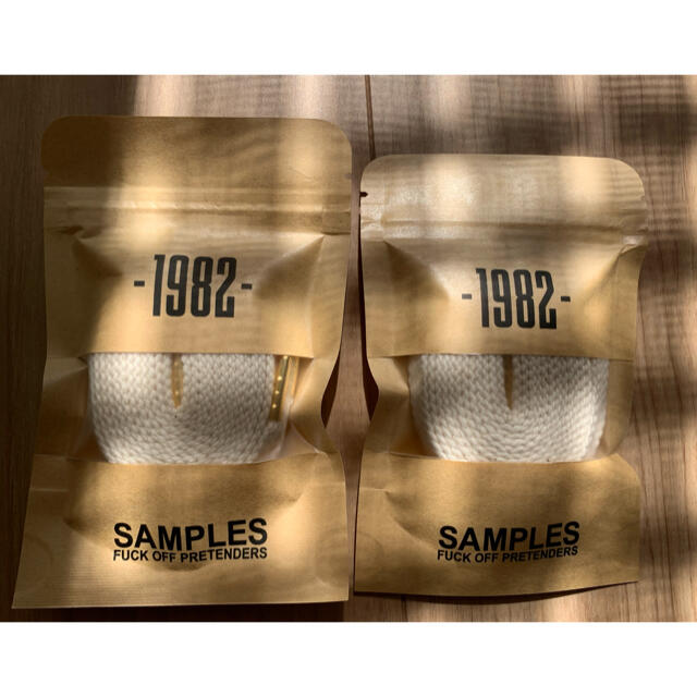 samples シューレース1982（145cm）ナチュラル×2