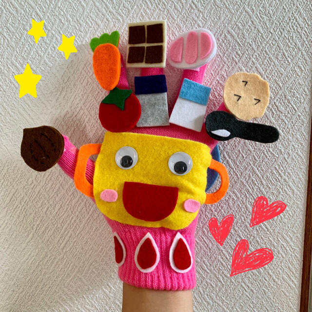 カレーライスの手袋シアター キッズ/ベビー/マタニティのおもちゃ(知育玩具)の商品写真