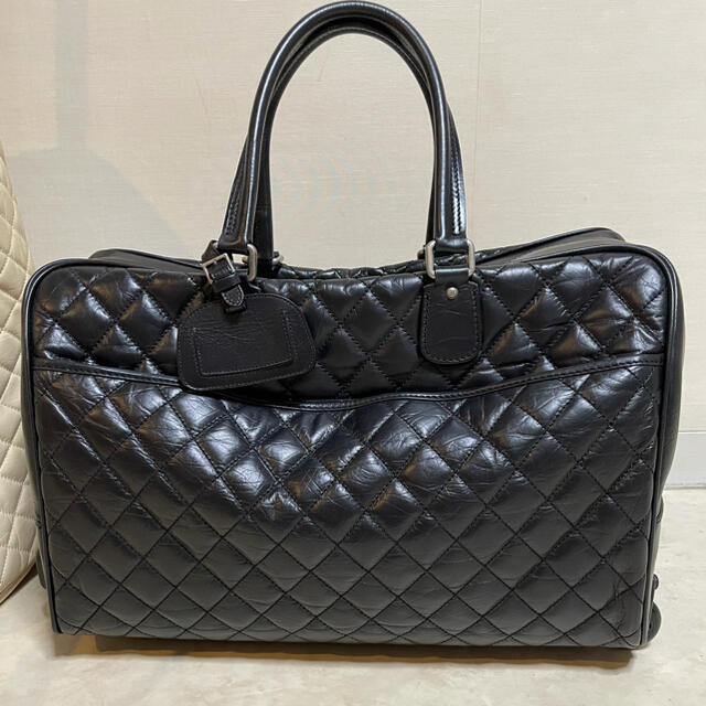 何でも揃う CHANEL - 800000購入 vintage CHANEL ボストン キャリー バッグ スーツケース+キャリーバッグ