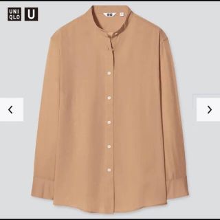 ユニクロ(UNIQLO)のuniqlo u シアーバンドカラーシャツ(シャツ/ブラウス(長袖/七分))