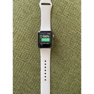 アップルウォッチ(Apple Watch)のApple Watchseries 3シルバーステンレス セルラー38mm(腕時計(デジタル))