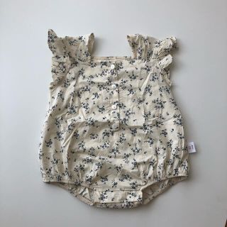 ザラキッズ(ZARA KIDS)の花柄 ロンパース(ロンパース)