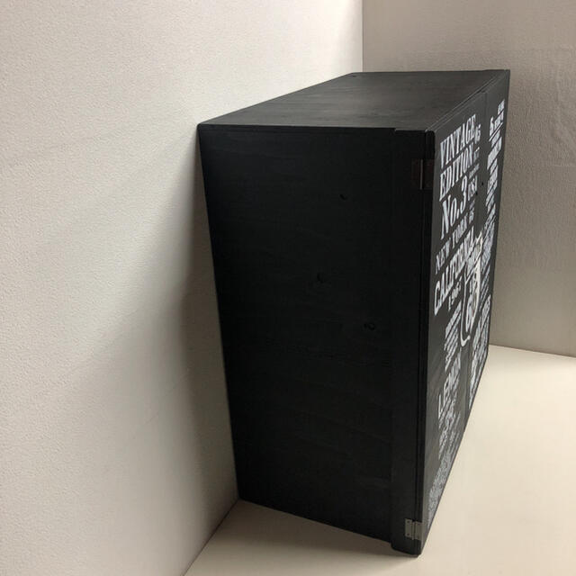 2-stage type WOOD SHELF BOX！！ シェルフ BLACK