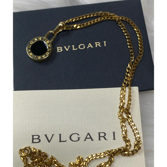 【正規新品】BVLGARI チャーム ペンダント ネックレス +革紐 チェーン