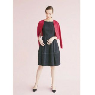 フォクシー(FOXEY)の✿ご専用✿ FOXEY Dress "Denim Baron" インディゴ 38(ひざ丈ワンピース)