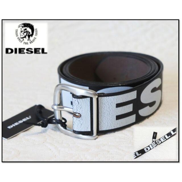 DIESEL - 新品 【ディーゼル】ヴィンテージ加工 レザーベルト 黒 DIESEL - 新品 【ディーゼル】ヴィンテージ加工 レザーベルト 黒