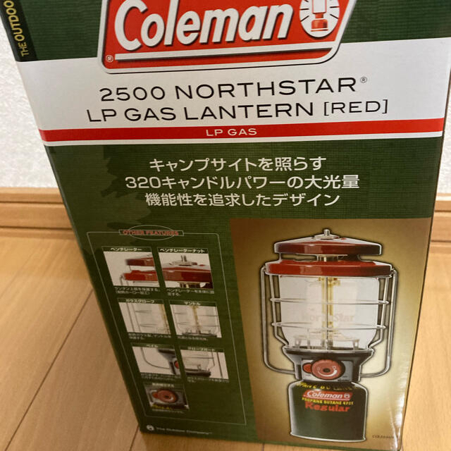 Coleman(コールマン)のコールマン 2500 ノーススターLPガスランタン レッド スポーツ/アウトドアのアウトドア(ライト/ランタン)の商品写真