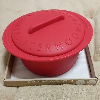 アフタヌーンティー(AfternoonTea)の【新品未使用品】Afternoon Tea　シリコンスチーマー(赤)(調理道具/製菓道具)