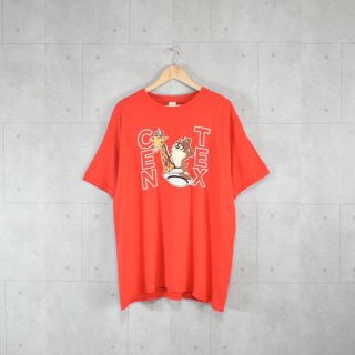 CENTEX ルーニーチューンズ プリントTシャツ キャラクター レッド XL(Tシャツ/カットソー(半袖/袖なし))