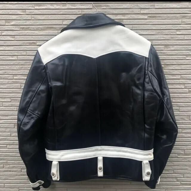 schott - 最終価格 ショット 白黒 654H 馬革 ホースハイドDポケ schott - 最終価格 ショット 白黒 654H 馬革 ホースハイドDポケ