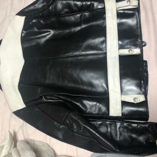 schott - 最終価格 ショット 白黒 654H 馬革 ホースハイドDポケ