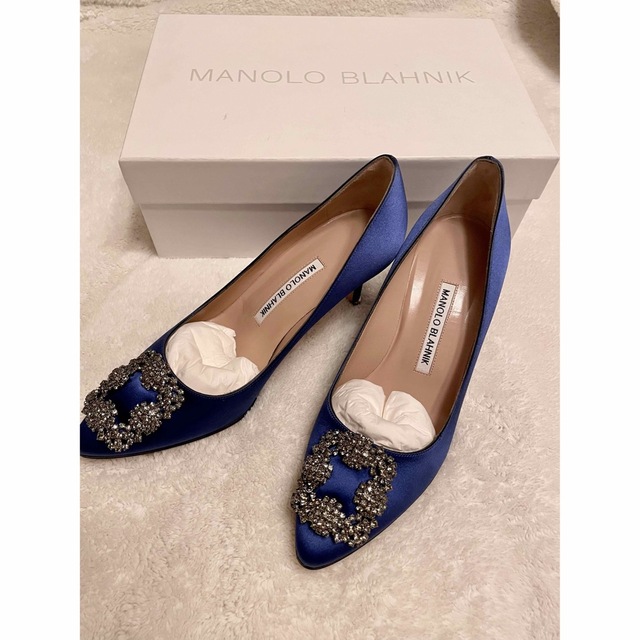 多様な MANOLO ぽん マノロブラニク ハンギシ ブルー - BLAHNIK