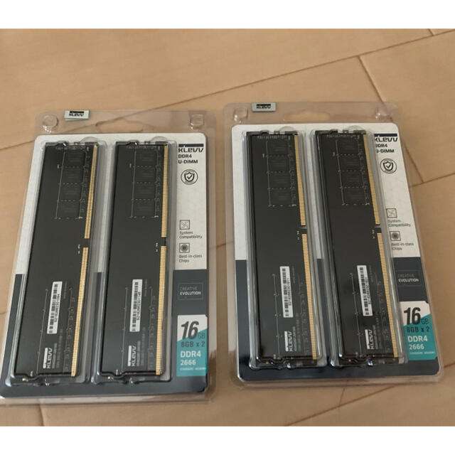 新品　DDR4-2666（PC4-21300）8GB×4（32GB） メモリ