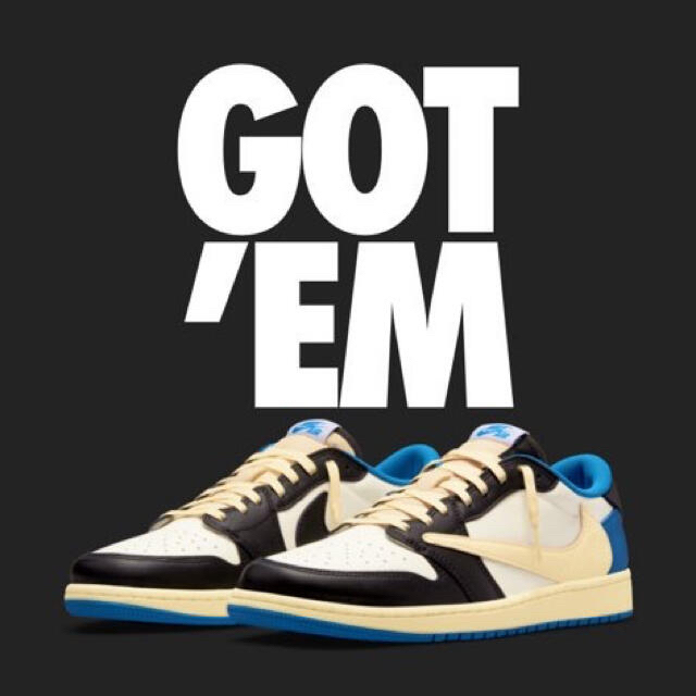 NIKE(ナイキ)のTravis Scott FRAGMENT NIKE AIR JORDAN 1 メンズの靴/シューズ(スニーカー)の商品写真