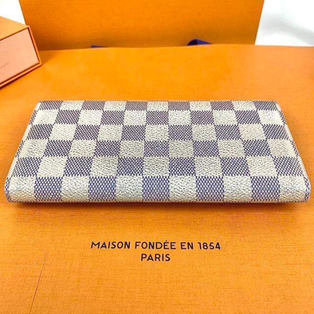 LOUIS VUITTON(ルイヴィトン)のIZUMI様専用　ルイヴィトン 長財布　ダミエ　アズール レディースのファッション小物(財布)の商品写真