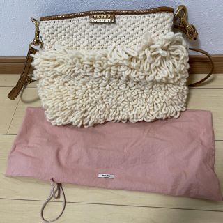 ミュウミュウ(miumiu)のmiu miu ニットショルダー(ショルダーバッグ)