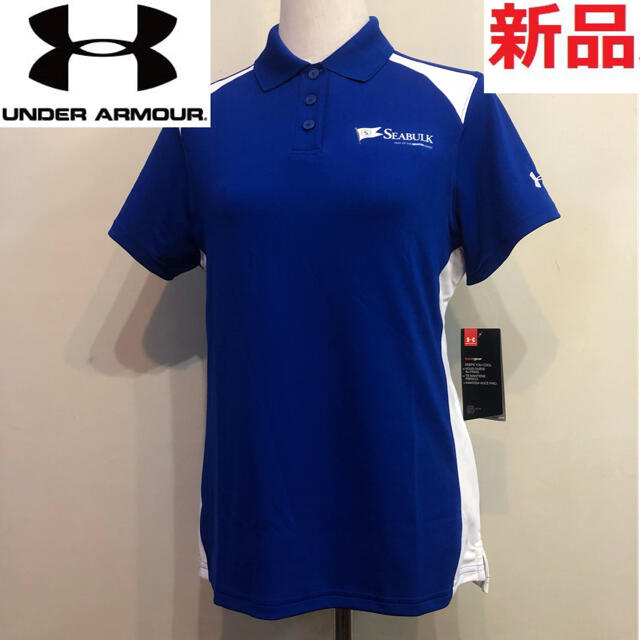 UNDER ARMOUR(アンダーアーマー)の新品未使用 アンダーアーマー ゴルフ ポロシャツ スポーツ ウェア ブルー M スポーツ/アウトドアのゴルフ(ウエア)の商品写真