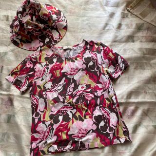 アイグナー(AIGNER)の【AIGNER】アイグナー　花柄のTシャツと帽子のセット(Tシャツ(半袖/袖なし))