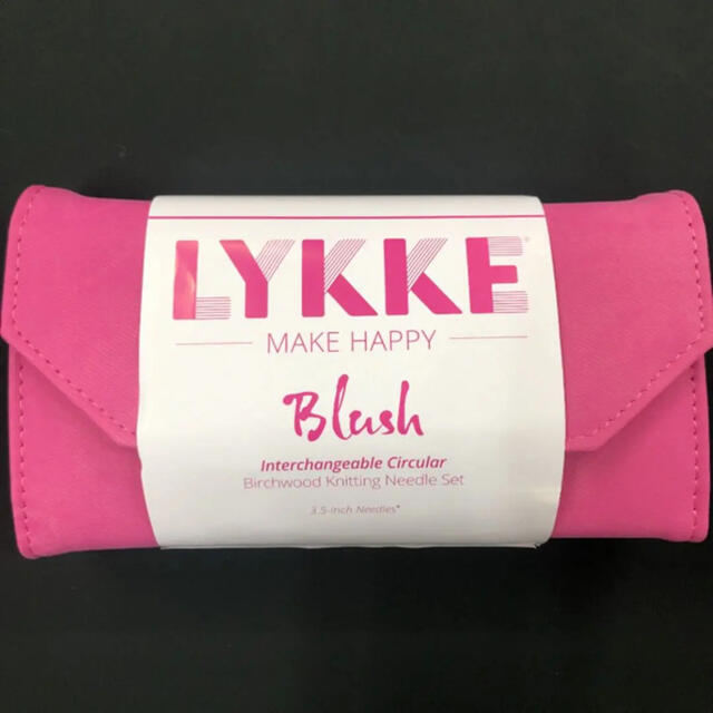 LYKKE 付け替え式輪針セット　短針9cm  BLUSHハンドメイド