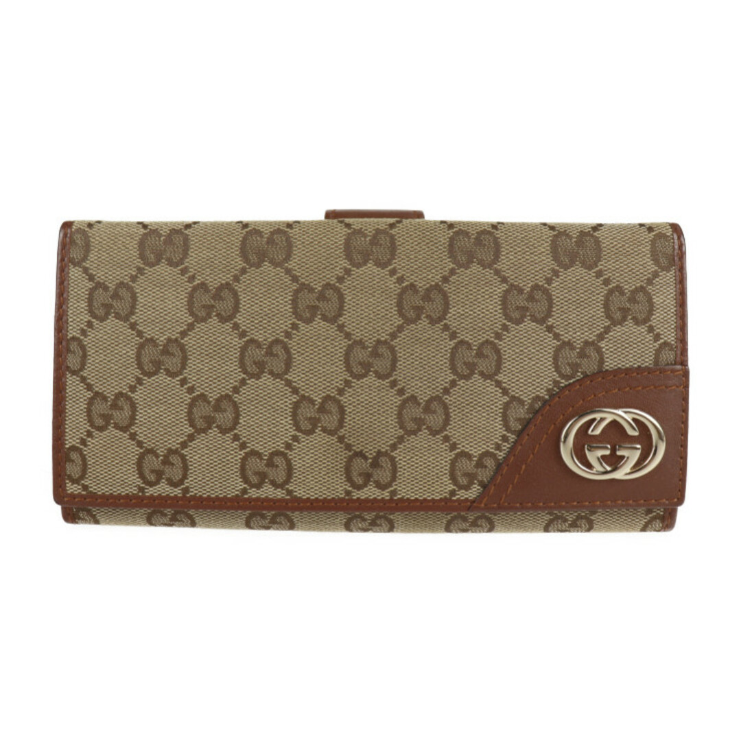 Gucci - GUCCI グッチ インターロッキングG 二つ折り財布 181593 GG