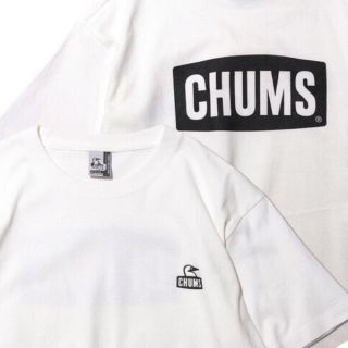 チャムス(CHUMS)の【CHUMS】Tシャツ  白   L(Tシャツ/カットソー(半袖/袖なし))