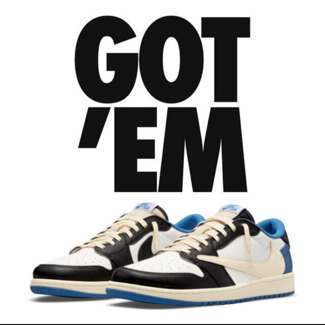 NIKE AIR JORDAN 1 travis fragment 23.5m