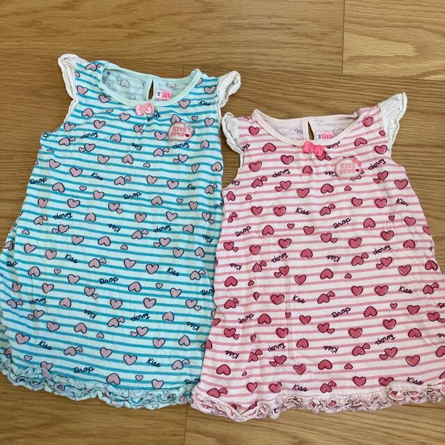 ワンピース　セット　年子 キッズ/ベビー/マタニティのキッズ服女の子用(90cm~)(ワンピース)の商品写真