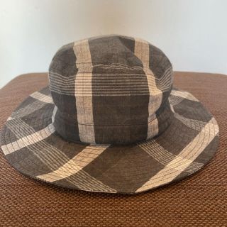 サンシー(SUNSEA)の SUNSEA CHECK SENOR HAT BLACK CHECK 17SS(ハット)