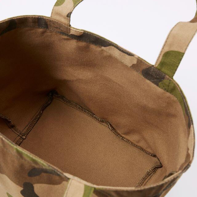 トートバッグ ランチバッグ ミニ 小 キャンバス 綿 無地 着画有 緑 迷彩 メンズのバッグ(トートバッグ)の商品写真