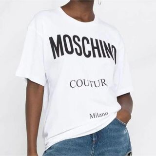 モスキーノ(MOSCHINO)の新品未使用！送料込み★Moschino★オーバーサイズ コットンTシャツ(Tシャツ(半袖/袖なし))