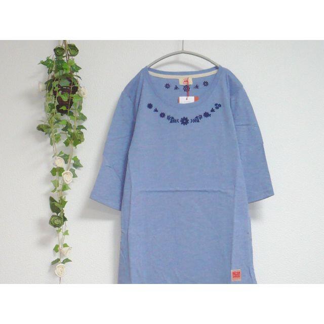 KRIFF MAYER(クリフメイヤー)の新品/クリフメイヤーKRIFFMAYER◎小花刺繍が可愛いカットソーTシャツ レディースのトップス(Tシャツ(半袖/袖なし))の商品写真