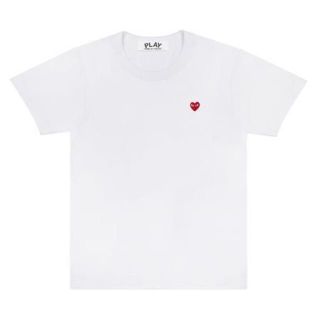 コムデギャルソン(COMME des GARCONS)のPLAY コムデギャルソン 赤リトルハートワンポイントT メンズXL(Tシャツ/カットソー(半袖/袖なし))