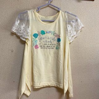 【140】袖レースTシャツ(Tシャツ/カットソー)