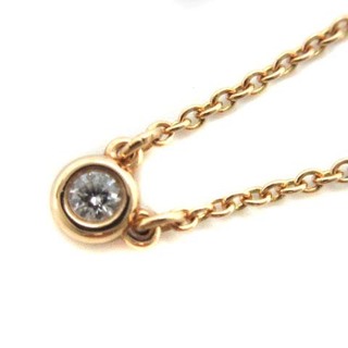ティファニー(Tiffany & Co.)のティファニー バイザヤード ネックレス K18 ダイヤモンド 0.03ct(ネックレス)