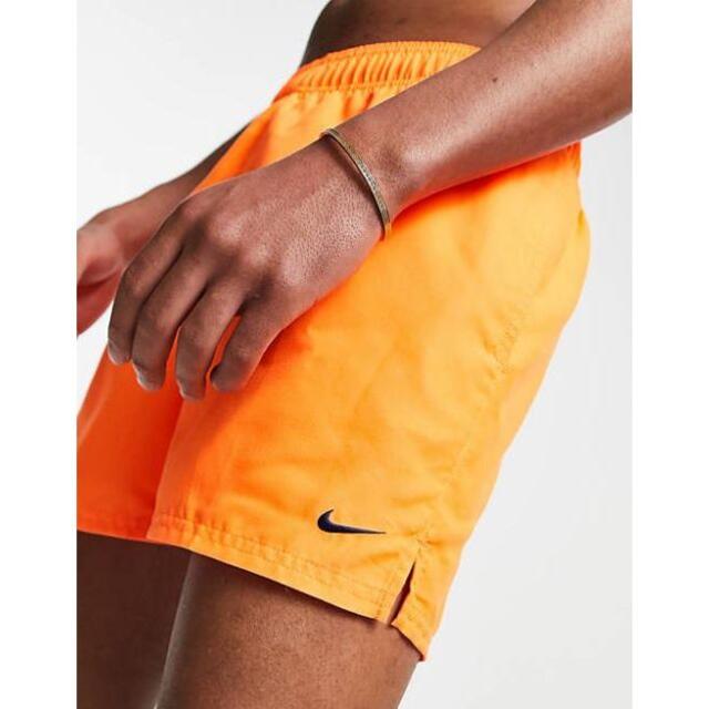 Sサイズ Nike(ナイキ)ロゴ スイムショーツ 水着 オレンジ