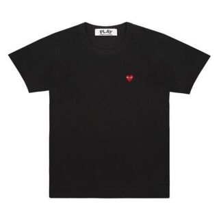 コムデギャルソン(COMME des GARCONS)のPLAY コムデギャルソン 赤リトルハートワンポイントT メンズXL(Tシャツ/カットソー(半袖/袖なし))