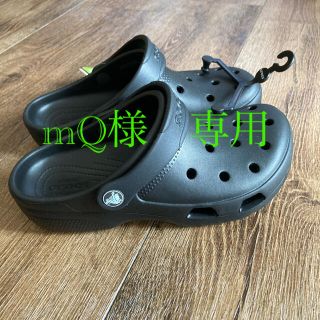 クロックス(crocs)のクロックス　crocs  新品未使用　タグ付き　22㎝　キッズ　レディース　黒(サンダル)