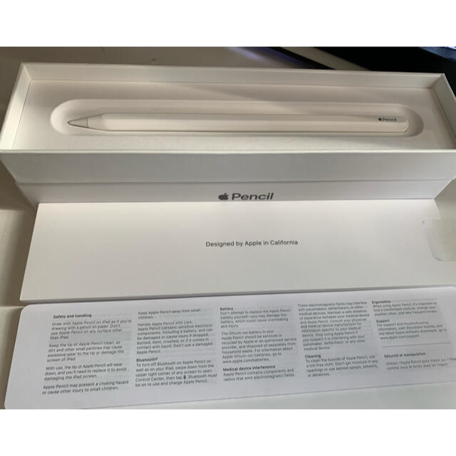 Apple(アップル)の【極美品】Apple pencil 2【第2世代】 スマホ/家電/カメラのPC/タブレット(タブレット)の商品写真