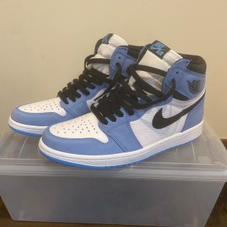 ナイキ(NIKE)のNIKE AIR JORDAN 1 RETRO ユニバーシティブルー　27.5(スニーカー)