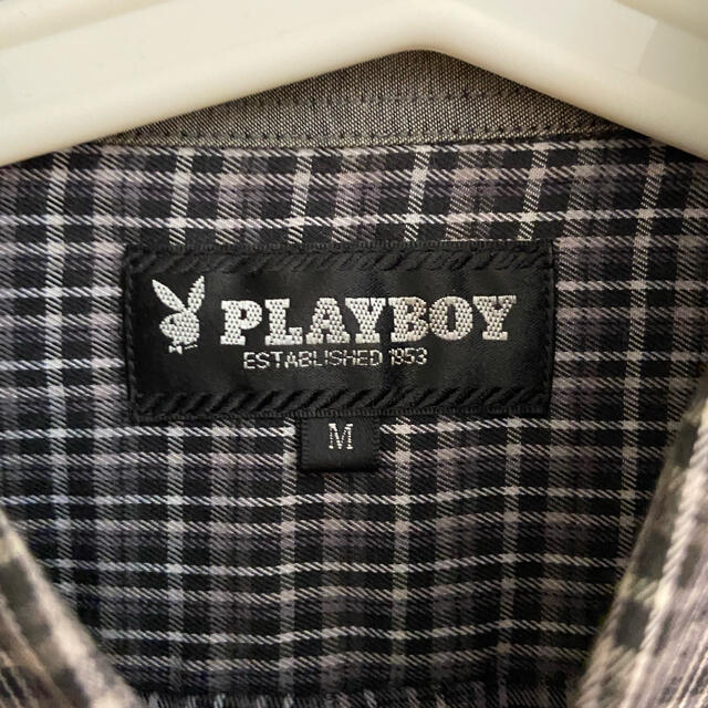 PLAYBOY(プレイボーイ)のPLAYBOY プレイボーイ チェック 長袖シャツ サイズM メンズのトップス(シャツ)の商品写真