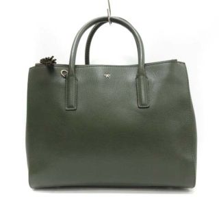 アニヤハインドマーチ(ANYA HINDMARCH)のアニヤハインドマーチ EBURY SOFT MINI ハンドバッグ レザー 緑(ハンドバッグ)