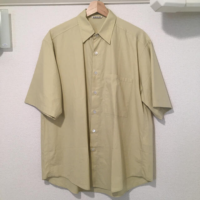 auralee 21ss シャツ　LIGHT YELLOW サイズ3 メンズのトップス(シャツ)の商品写真