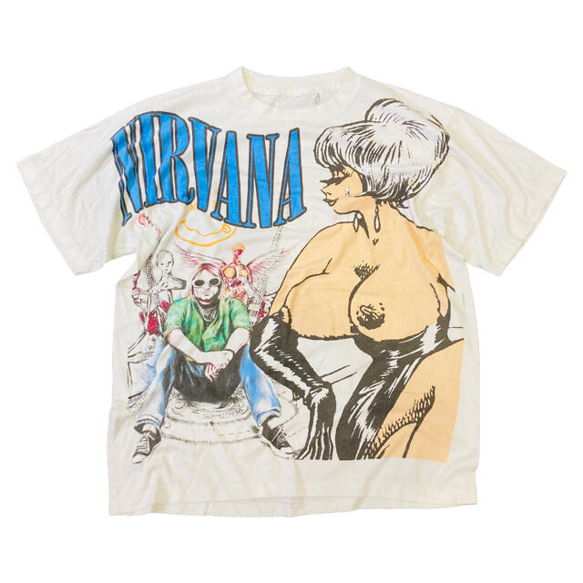 【希少】Nirvana ニルヴァーナ　総柄　Tシャツ