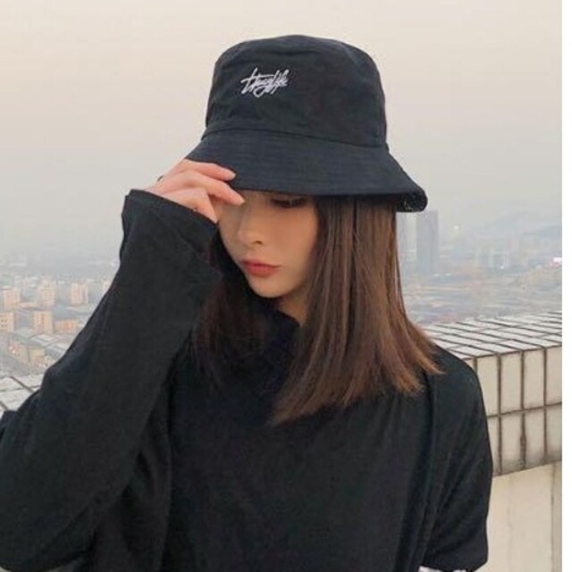 リバーシブル  バケットハット ブラック  メンズ  レディース  帽子  メンズの帽子(ハット)の商品写真